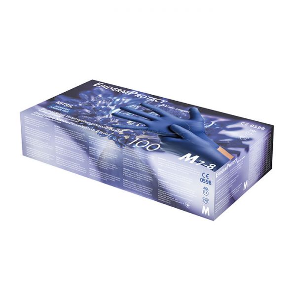 Ampri Epiderm Protect Einmalhandschuhe Nitril dunkelblau