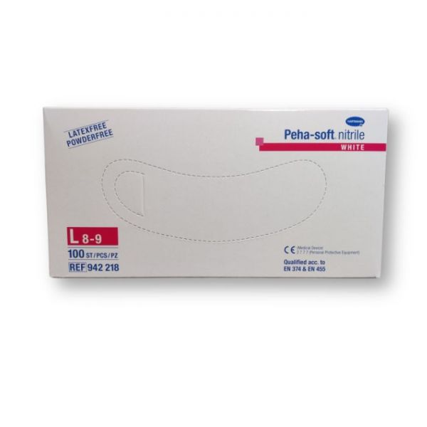 Peha-soft Einmalhandschuhe nitrile white