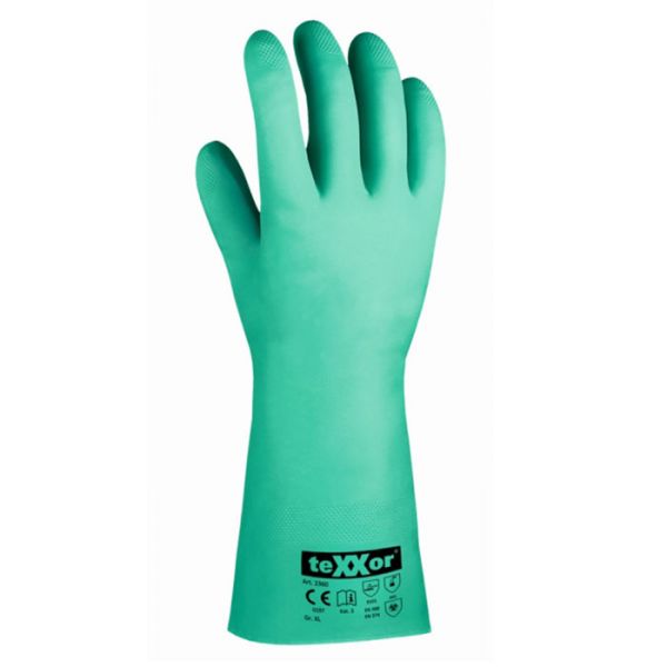 Chemikalienschutzhandschuh Nitril grün